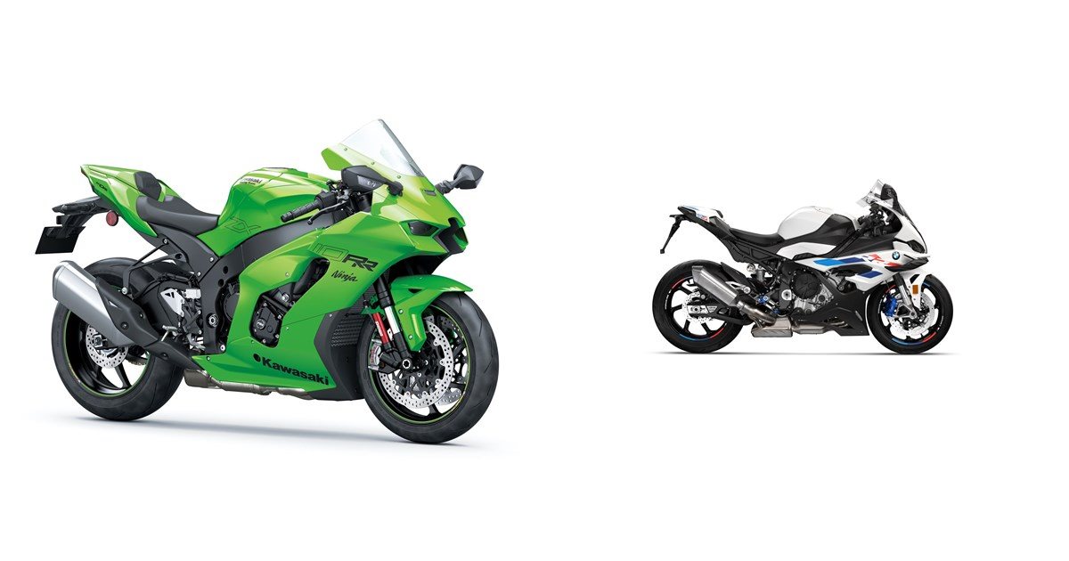 Motorrad Vergleich Kawasaki Ninja ZX-10RR 2021 vs. BMW S 1000 RR 2023