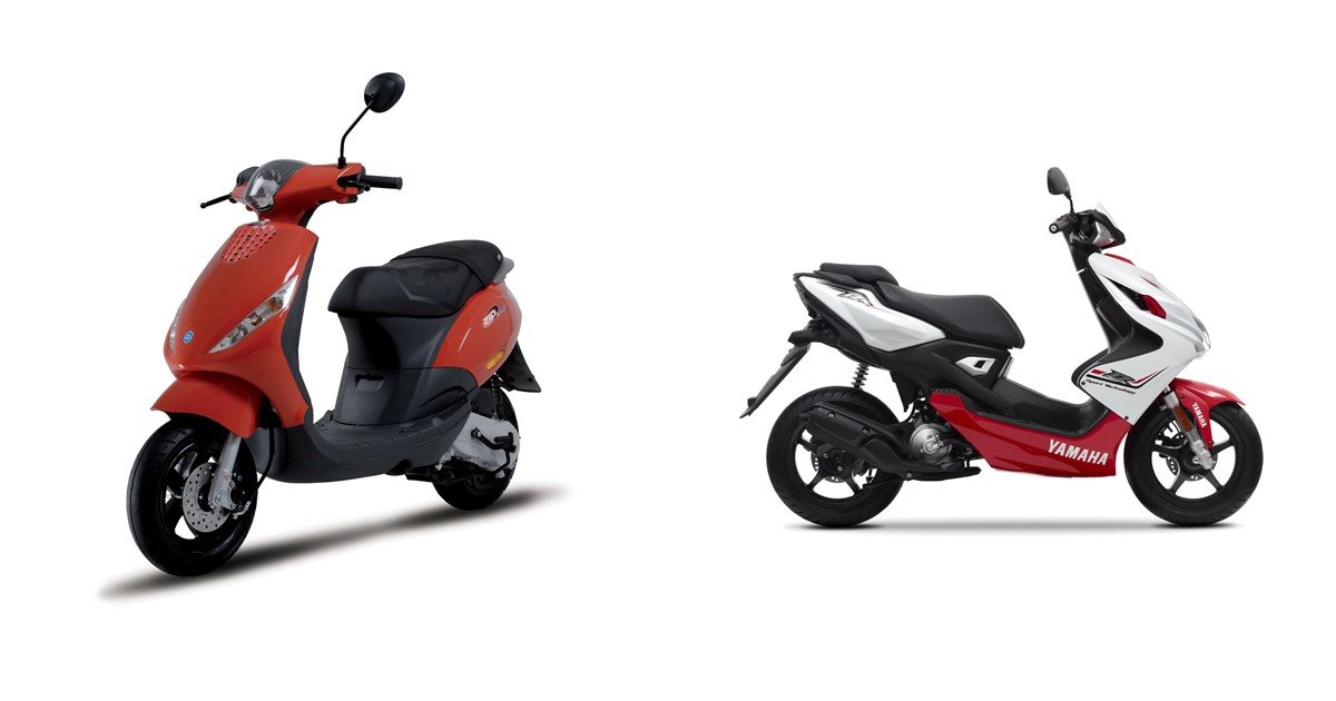 Motorrad Vergleich Piaggio Zip 50 2t 2014 Vs Yamaha Aerox 2016