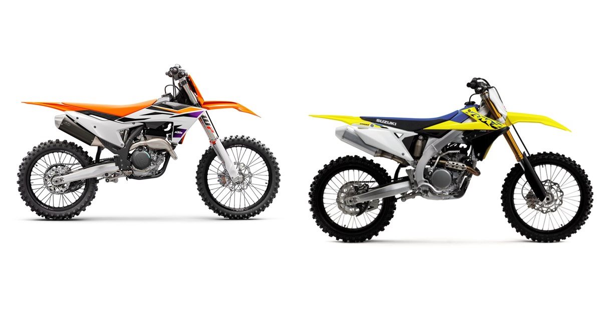 Motorrad Vergleich KTM 250 SXF 2024 vs. Suzuki RMZ250 2023