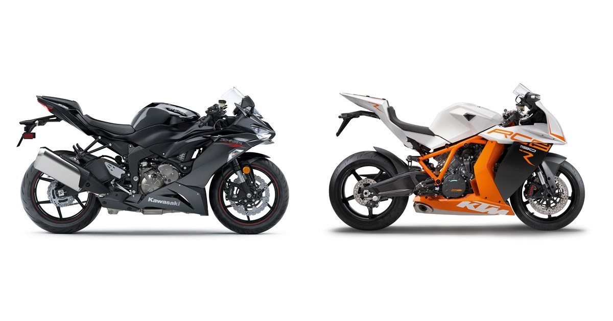 Kawasaki Ninja ZX-6R 2020 vs KTM 1190 RC8 R 2015