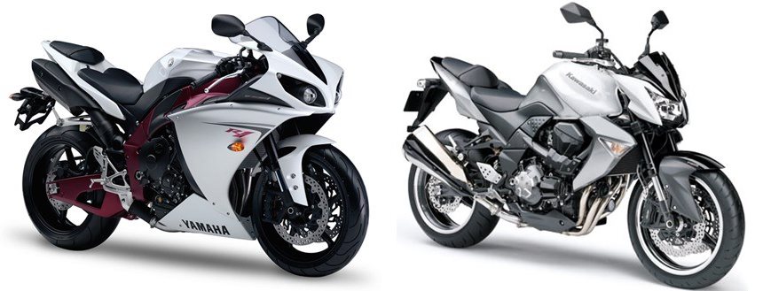 Yamaha r1 store vs kawasaki z1000