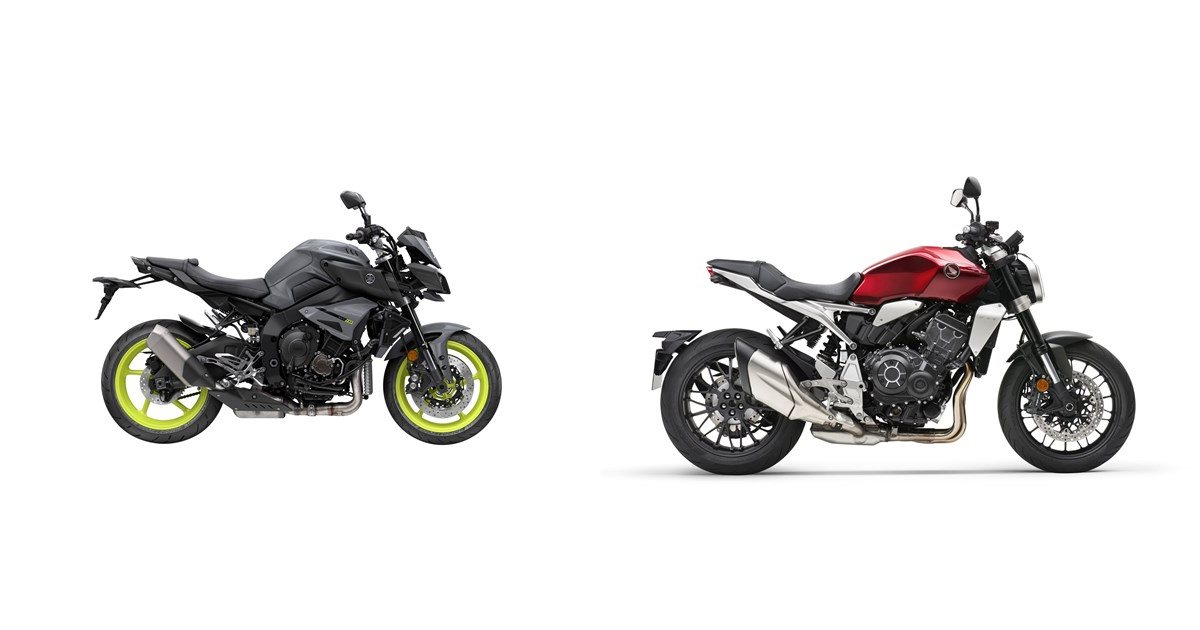 Motorrad Vergleich Yamaha MT-10 2017 Vs. Honda CB 1000 R 2021