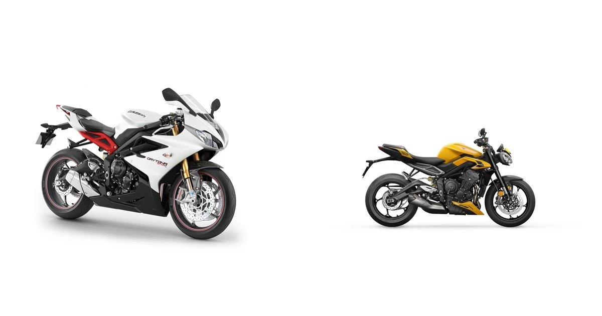 Motorrad Vergleich Triumph Daytona 675 R 2013 vs. Triumph Street Triple