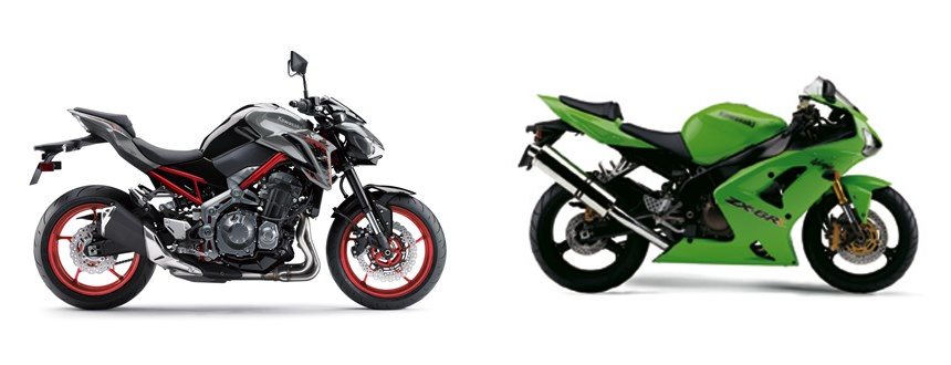 Kawasaki Z900 2019 vs Kawasaki Ninja ZX-6R 2005