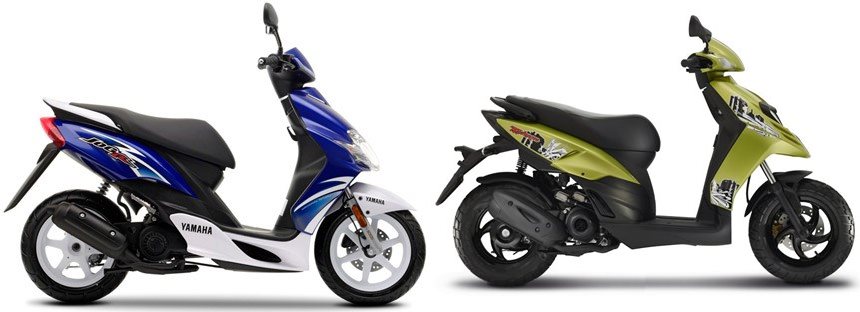 Motorrad Vergleich Yamaha Aerox R 2009 vs. Piaggio TPH 50 2019