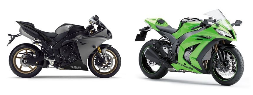 Yamaha R1 2014 vs Kawasaki Ninja ZX-10R 2011