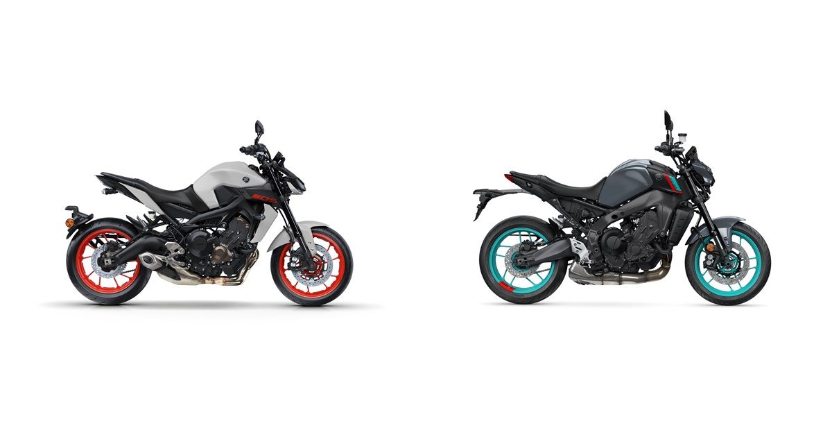 Motorrad Vergleich Yamaha MT09 2019 vs. Yamaha MT09 2023