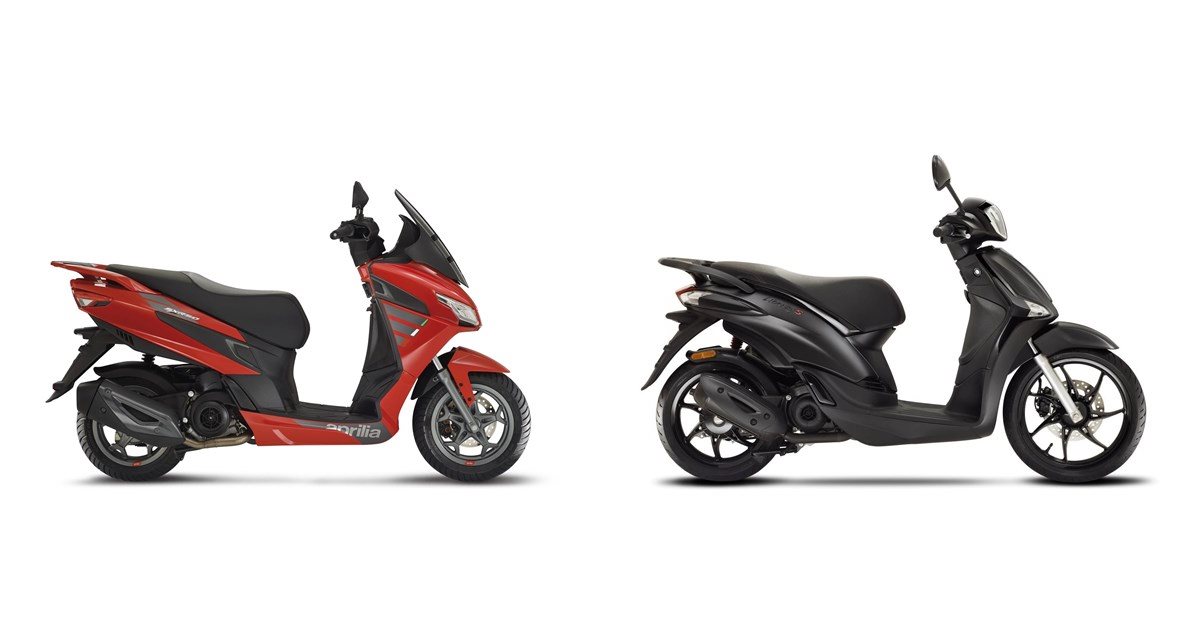 Motorrad Vergleich Aprilia Sxr 50 2021 Vs Piaggio Liberty 50 S 2023