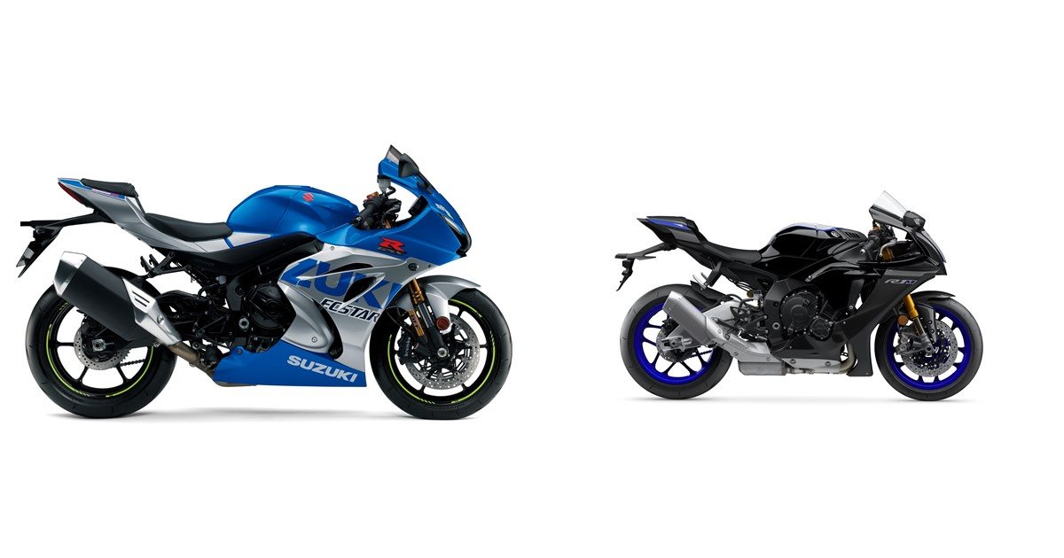 Motorrad Vergleich Suzuki GSX-R 1000 R 2021 vs. Yamaha R1M 2021