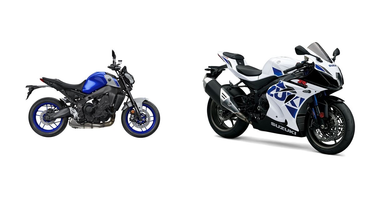 Motorrad Vergleich Yamaha MT-09 2021 vs. Suzuki GSX-R 1000 R 2020