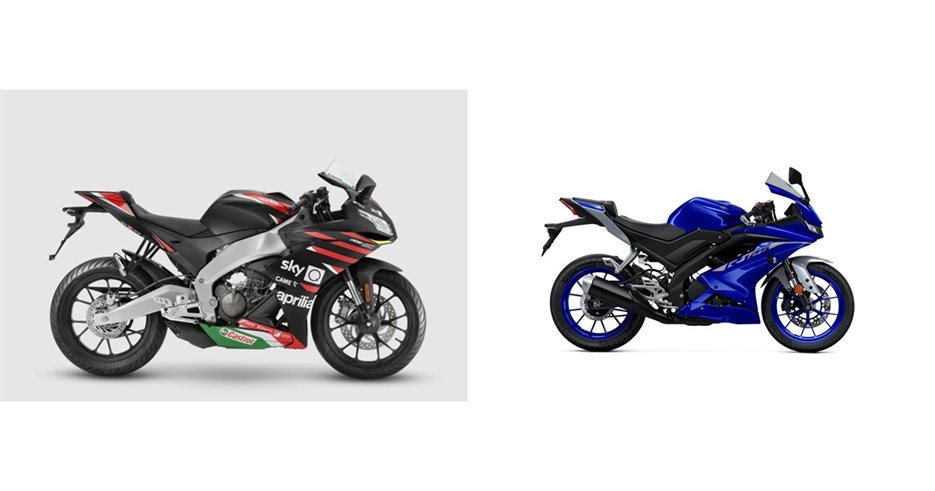 Motorrad Vergleich Aprilia RS 125 Replica 2023 vs. Yamaha YZF-R125 2021