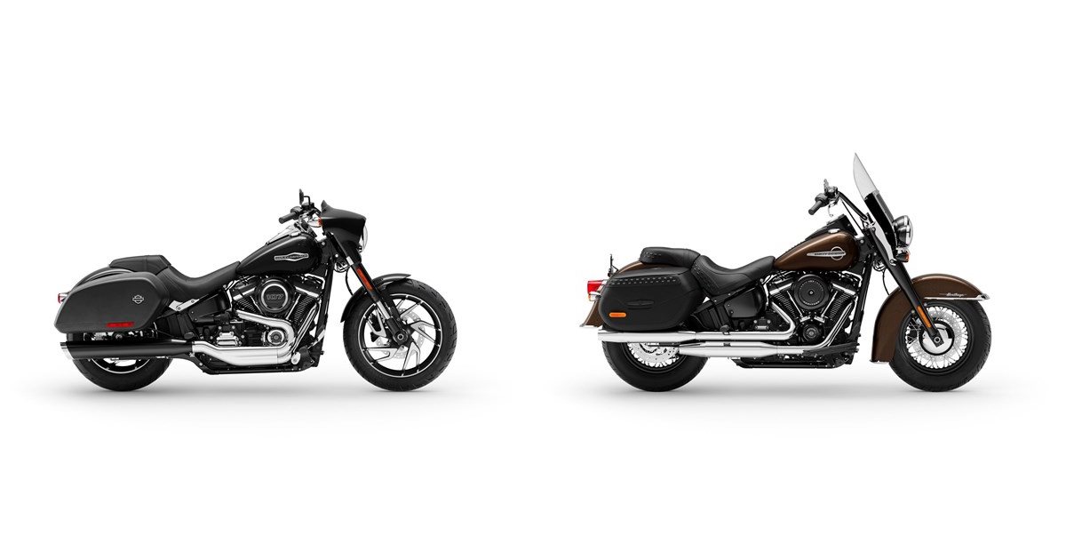 Motorrad Vergleich HarleyDavidson Softail Sport Glide FLSB 2021 vs. HarleyDavidson Softail