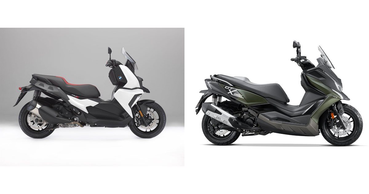 Motorrad Vergleich BMW C 400 X 2020 vs. Kymco DT X360 350i ABS 2022
