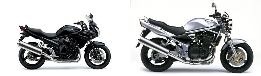 Motorrad Vergleich Suzuki Bandit 1250S 2015 vs. Suzuki Bandit 1200 2005