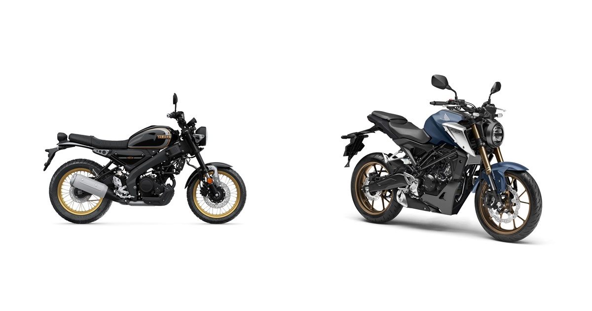 Motorrad Vergleich Yamaha Xsr125 Legacy 2023 Vs Honda Cb125r 2021