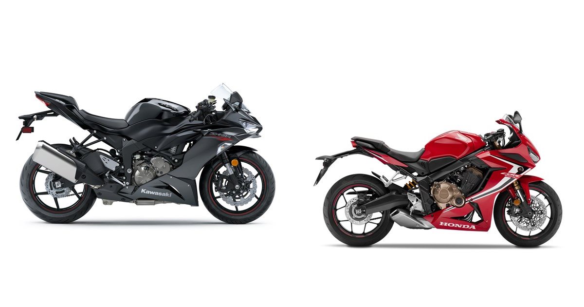 Kawasaki Ninja ZX-6R 2020 vs Honda CBR650R 2019