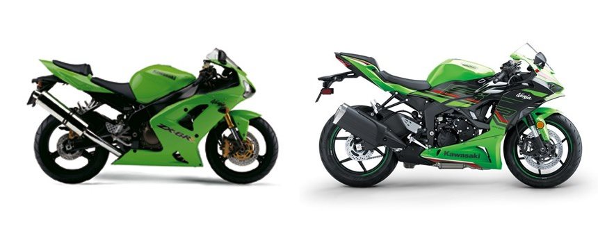 Kawasaki Ninja ZX-6R 2005 vs Kawasaki Ninja ZX-6R 2024