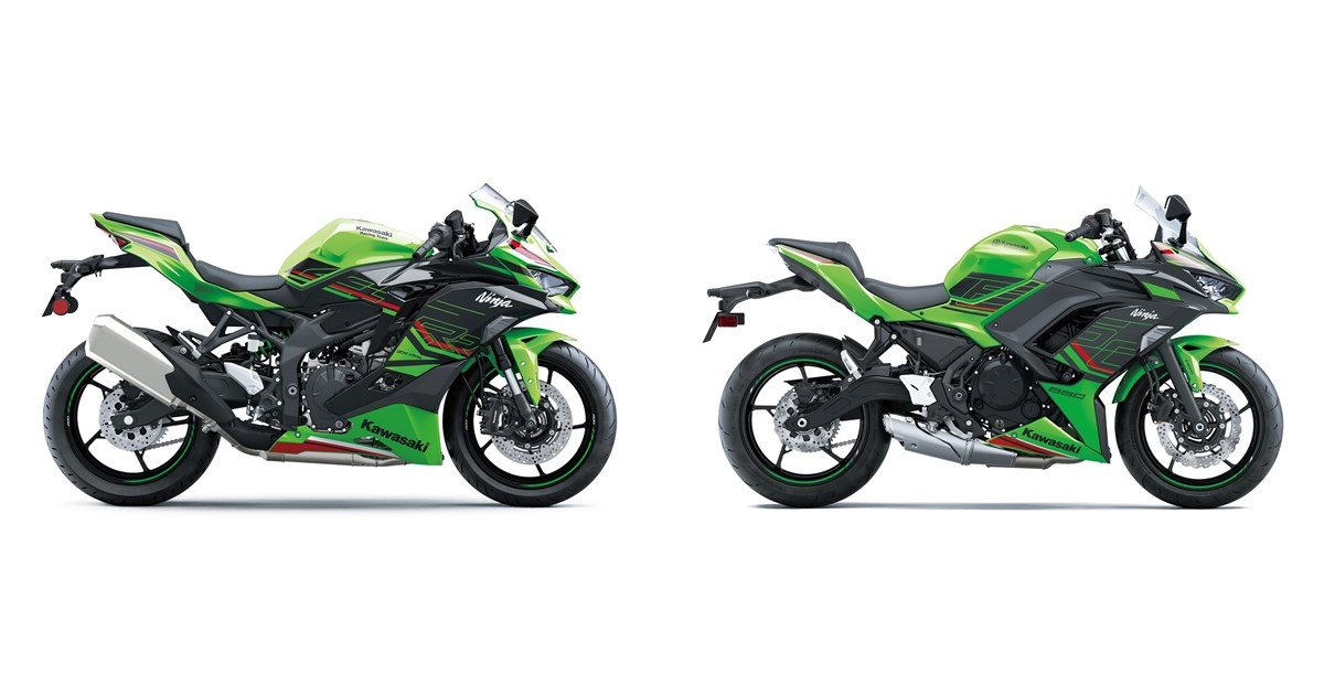 Motorrad Vergleich Kawasaki Ninja ZX4RR 2024 vs. Kawasaki Ninja 650 2023