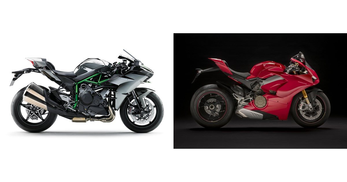 Kawasaki Ninja H2 2015 Vs Ducati Panigale V4 S 2018