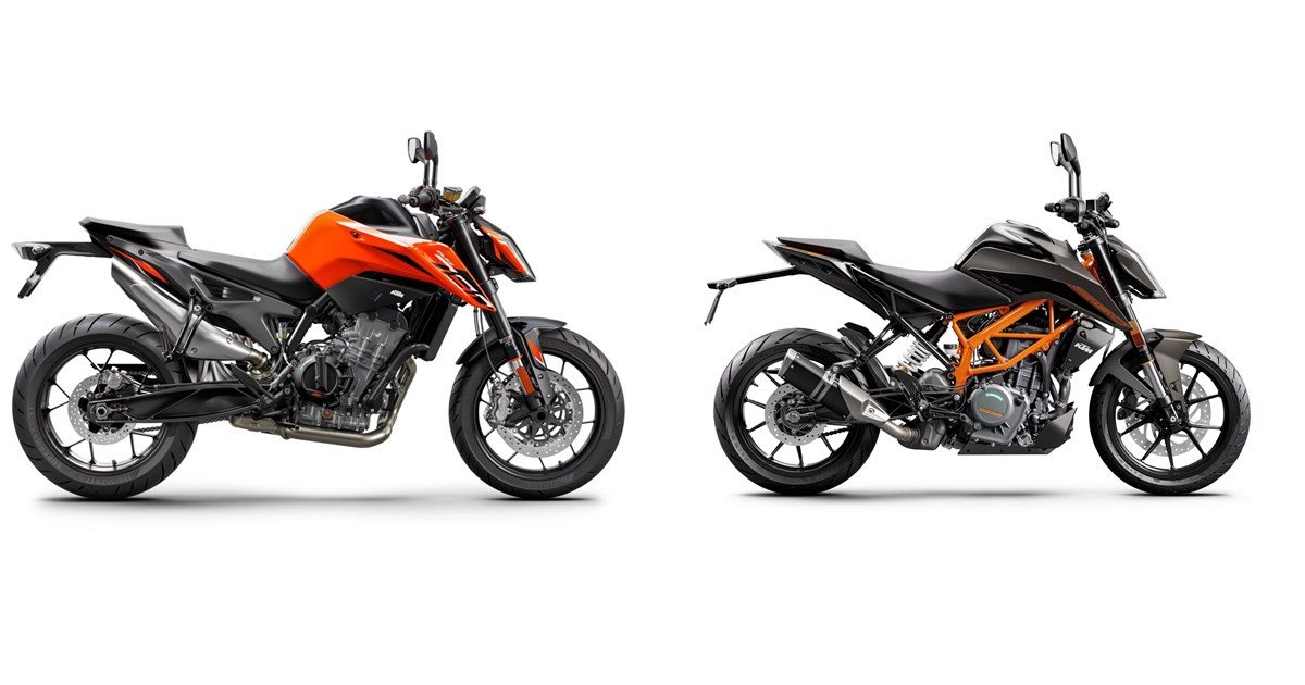 KTM 790 Duke 2022 vs KTM 390 Duke 2023