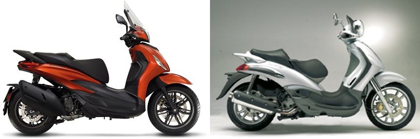 Piaggio Beverly 500 2009 vs Aprilia Scarabeo 500 2012