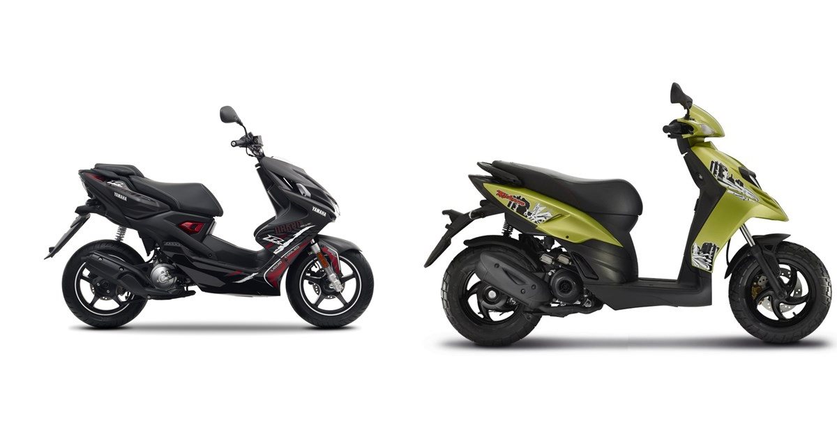 Motorrad Vergleich Yamaha Aerox Naked 2016 vs. Piaggio TPH 50 2020