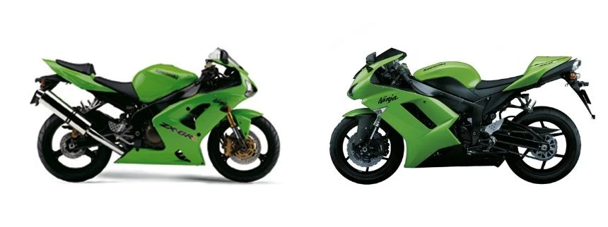 Kawasaki Ninja ZX-6R 2005 vs Kawasaki Ninja ZX-6R 2008