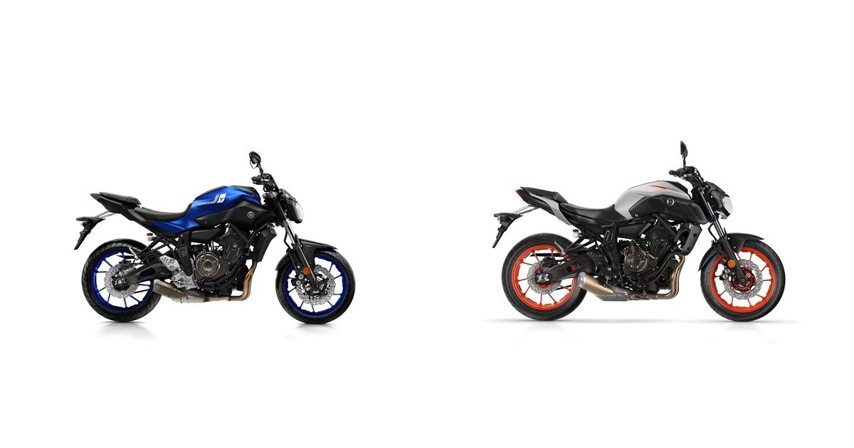 Yamaha MT-07 2017 vs Yamaha MT-07 2019