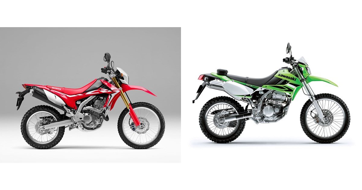 Honda CRF250L 2020 vs Kawasaki KLX 250 2015 Honda CRF250L 2020 vs Kawasaki KLX 250 2015