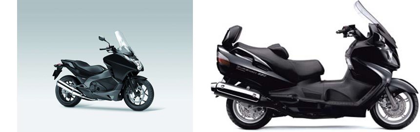 Honda Integra 2013 vs Suzuki Burgman 650 Executive 2009