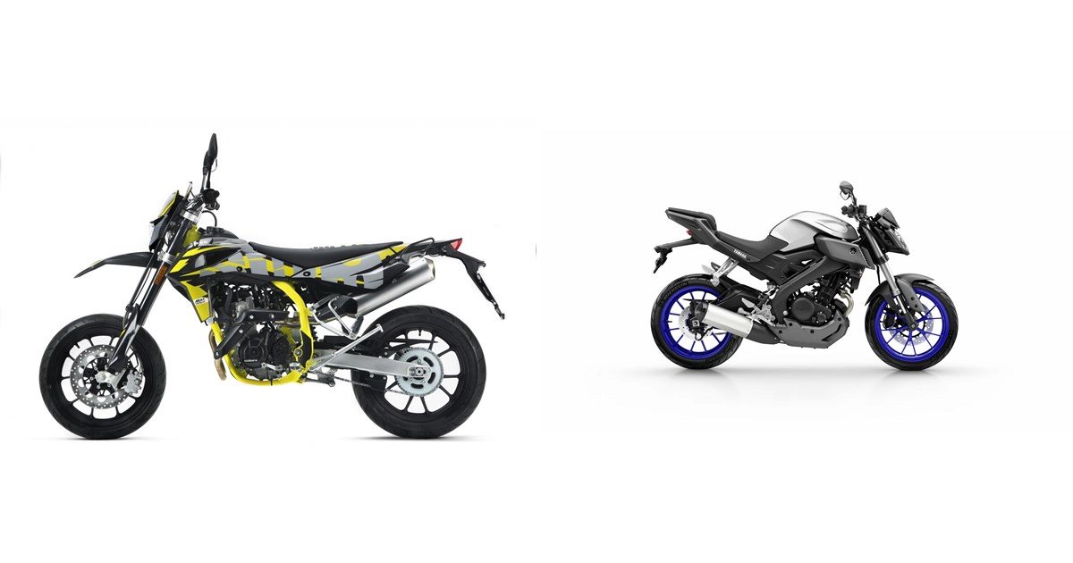 Sm125 Machine Motorrad Vergleich SWM SM 125 R 2020 vs. Yamaha MT-125 2016