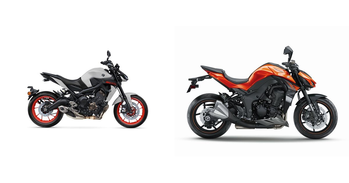 Yamaha mt 09 vs kawasaki outlet z1000