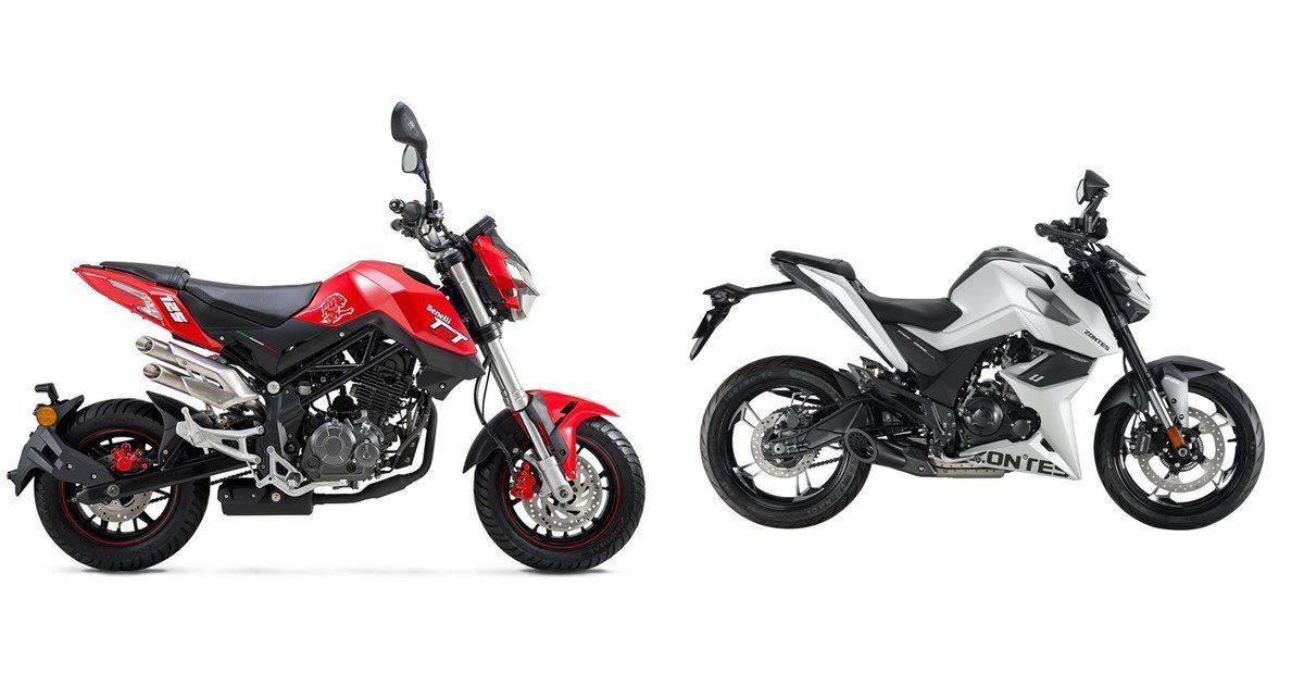Motorrad Vergleich Benelli TnT 125 2021 vs. Zontes 125 U 2023