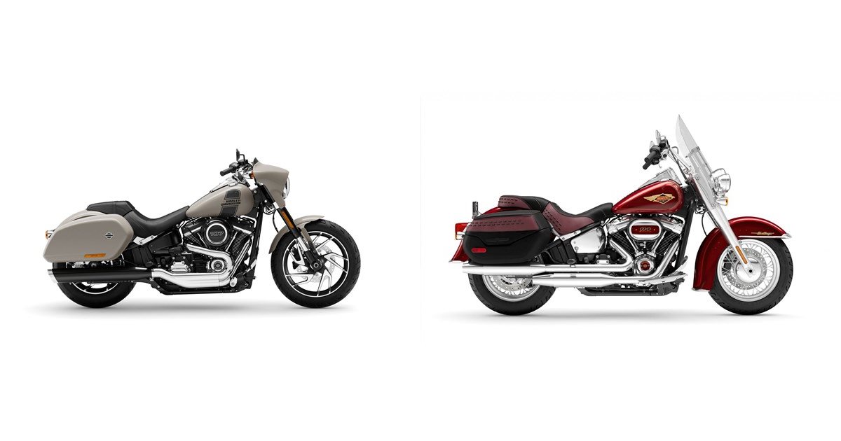 Motorrad Vergleich HarleyDavidson Softail Sport Glide FLSB 2022 vs. HarleyDavidson Softail