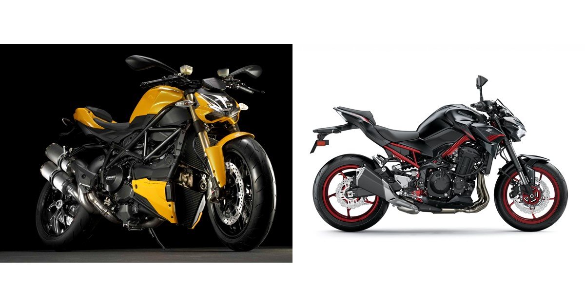 Ducati Streetfighter 848 2013 vs Kawasaki Z900 2021