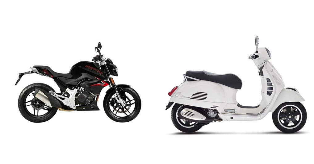 Motorrad Vergleich Z Ndapp Zxn Naked Vs Vespa Gts Ie Super