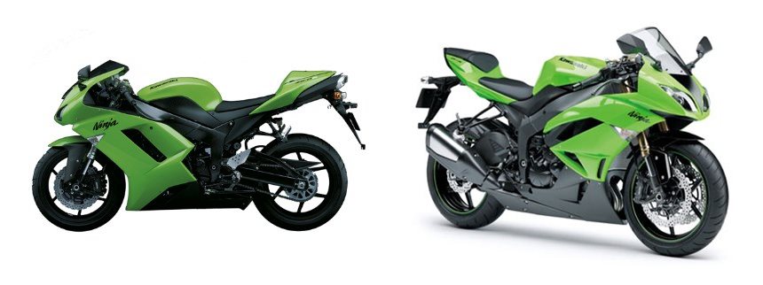Kawasaki Ninja ZX-6R 2008 vs Kawasaki Ninja ZX-6R 2009