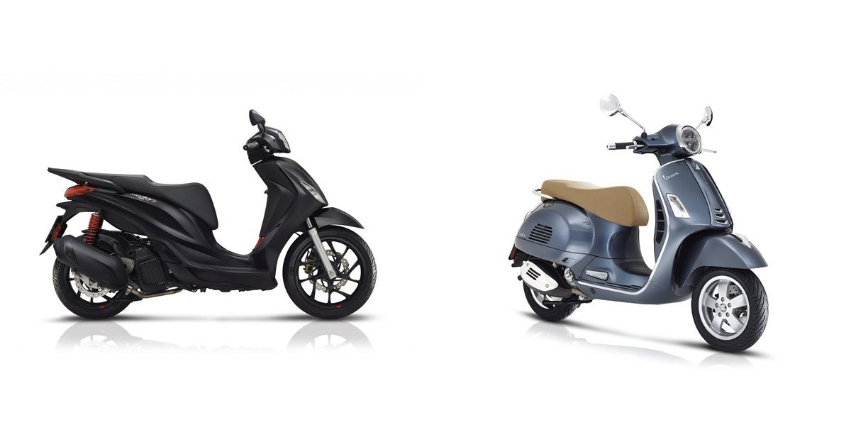 Motorrad Vergleich Piaggio Medley S 125 Ie Iget 2020 Vs Vespa Gts 125