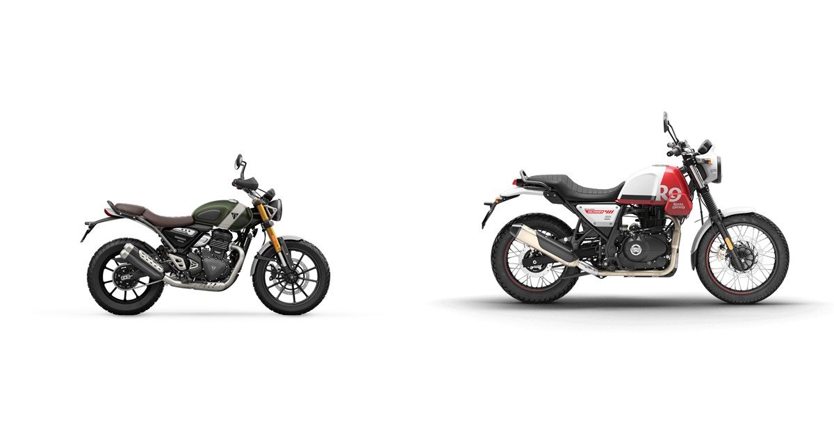 Triumph Scrambler 400 X 2024 vs Royal Enfield Scram 411 2023