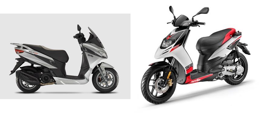 Motorrad Vergleich Aprilia Sxr 50 2023 Vs Aprilia Sr 125 Motard 2012