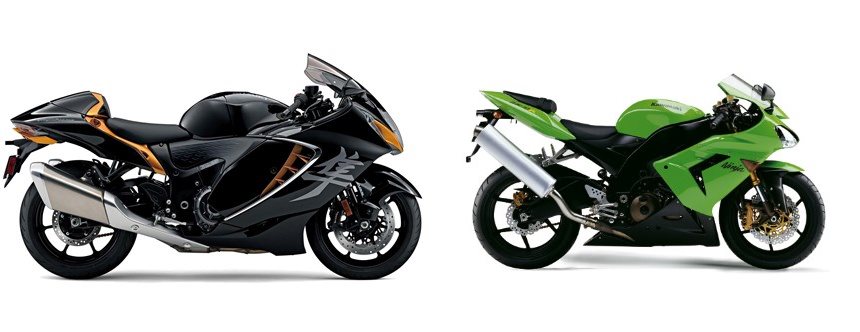 Suzuki GSX 1300 R Hayabusa 2022 vs Kawasaki Ninja ZX-10R 2005