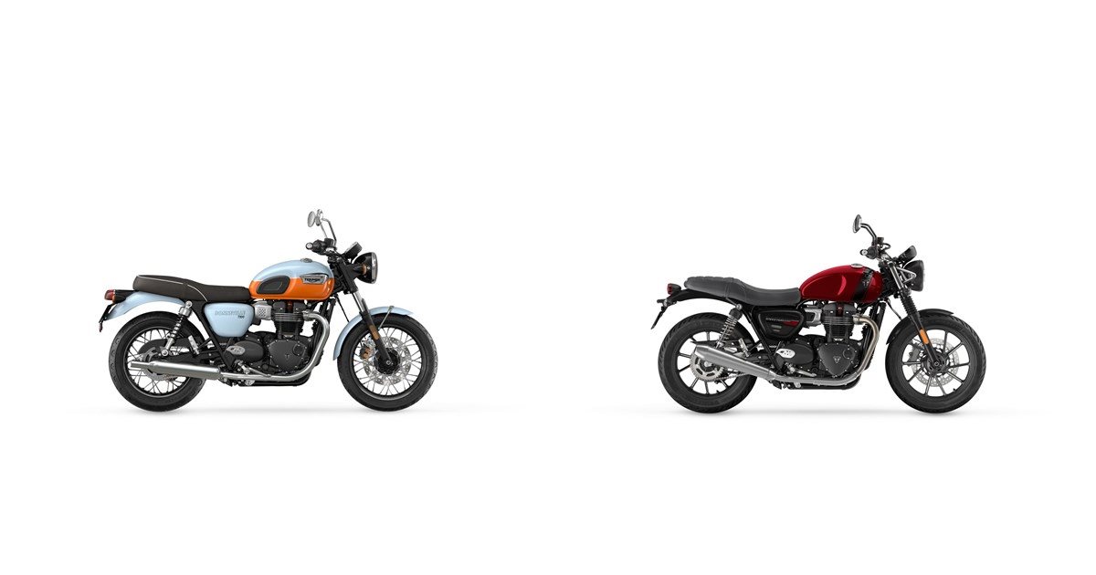 Motorrad Vergleich Triumph Bonneville T100 2023 Vs Triumph Speed Twin 900 2024