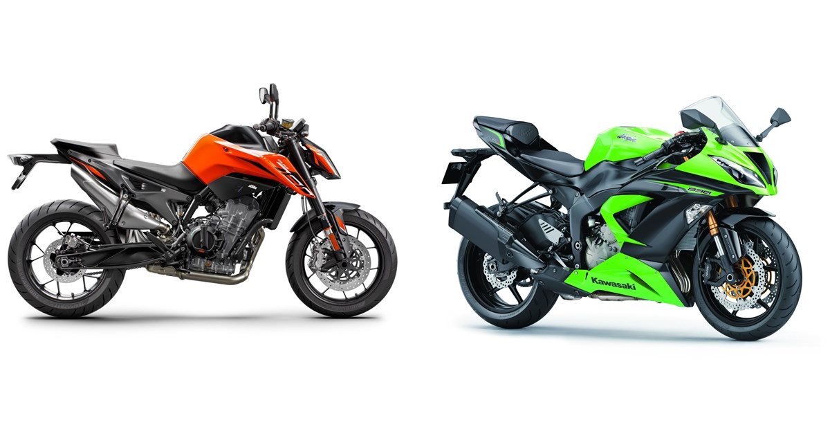 KTM 790 Duke L 2020 vs Kawasaki Ninja ZX-6R 636 2013