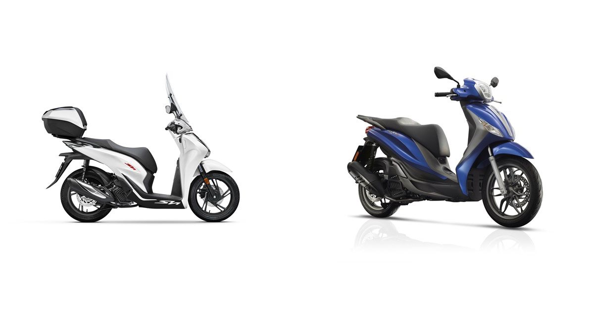 Motorrad Vergleich Honda Sh125i 2022 Vs Piaggio Medley S 125 Ie Iget 2017