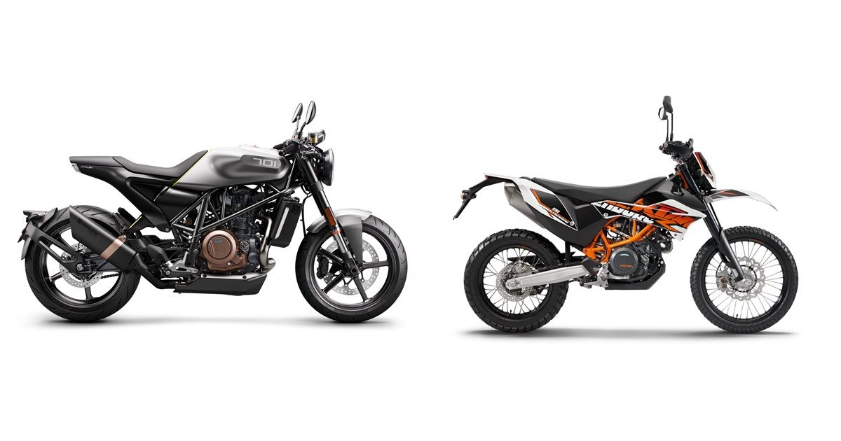Motorrad Vergleich Husqvarna Vitpilen 701 2018 vs. KTM 690 Enduro R 2014