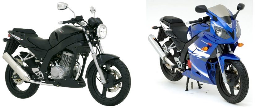 Motorrad Vergleich Daelim Roadwin 125 R 2007 vs. Daelim Roadwin 125 2009