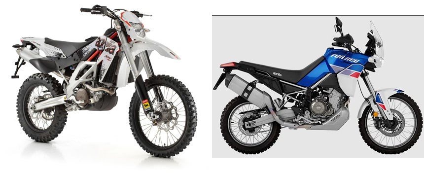 Motorrad Vergleich Aprilia RXV 550 2013 vs. Aprilia Tuareg 660 2023