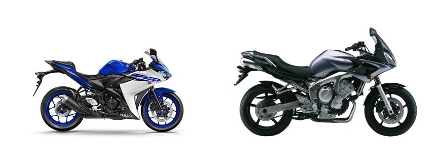 Motorrad Vergleich Yamaha R3 2016 vs. Yamaha FZ6 Fazer 2008