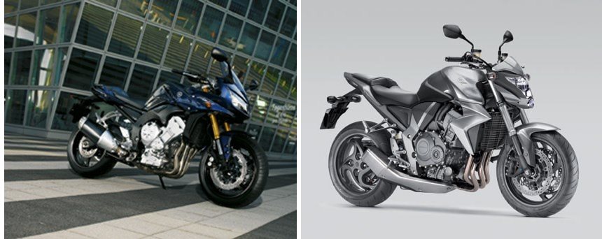 Motorrad Vergleich Yamaha FZ1 Fazer 2006 vs. Honda CB 1000 R 2009