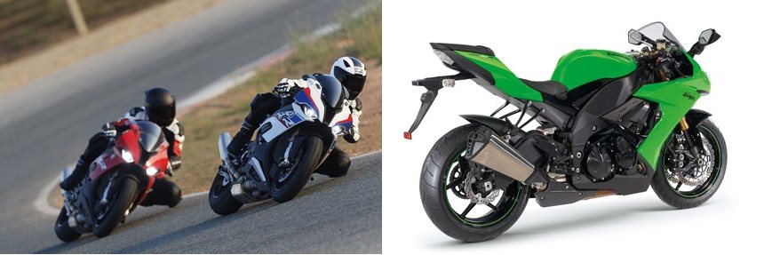 Motorrad Vergleich BMW S 1000 RR 2019 vs. Kawasaki Ninja ZX-10R 2009